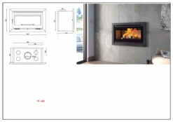 Insertable De Leña Modelo IT-100 F -Weber Tienda de ventas Insertable de Lena Modelo IT 100 F 3