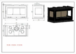Insertable De Leña Modelo IT-103 FK -Weber Tienda de ventas Insertable de Lena Modelo IT 103 FK 3