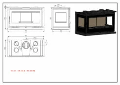 Insertable De Leña Modelo IT-103 F 5 Insertable De Leña Modelo IT-103 F -Weber Tienda de ventas Insertable de Lena Modelo IT 103 F 3