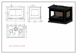 Insertable De Leña Modelo IT-173 F -Weber Tienda de ventas Insertable de Lena Modelo IT 173 F 3