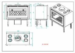 Insertable De Leña Modelo IZ-100 FKP -Weber Tienda de ventas Insertable de Lena Modelo IZ 100 FKP 5