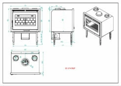 Insertable De Leña Modelo IZ-170 FKP 9 Insertable De Leña Modelo IZ-170 FKP -Weber Tienda de ventas Insertable de Lena Modelo IZ 170 FKP 5