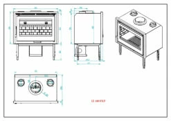 Insertable De Leña Modelo IZ-180 FKP -Weber Tienda de ventas Insertable de Lena Modelo IZ 180 FKP 5