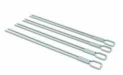Broil King Juego 4 Pinchos Dobles Inox.