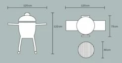 Kamado Monolith Classic Pro Series 2.0 Negro Con Carro 30 Kamado Monolith Classic Pro Series 2.0 Negro Con Carro -Weber Tienda de ventas Kamado Monolith Completo Negro medida