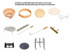 Kamado Monolith Junior Pro Series 2.0 Negro Con Pies 16 Kamado Monolith Junior Pro Series 2.0 Negro Con Pies -Weber Tienda de ventas Kamado Monolith Junior Negro con Pies 121