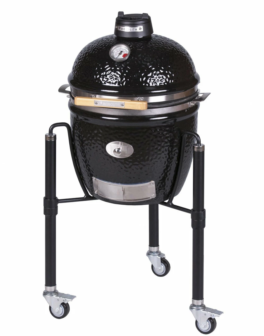 Kamado Monolith Junior Pro Series 2.0 Negro Con Pies 5 Kamado Monolith Junior Pro Series 2.0 Negro Con Pies - Imagen 5