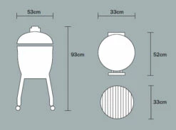 Kamado Monolith Junior Pro Series 2.0 Negro Con Pies 17 Kamado Monolith Junior Pro Series 2.0 Negro Con Pies -Weber Tienda de ventas Kamado Monolith Junior Negro con Pies 2