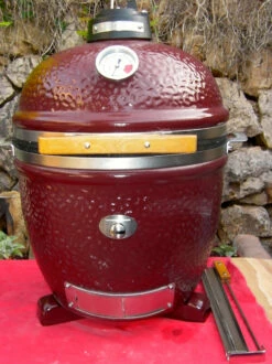 Kamado Monolith Junior Pro Series 2.0 Burdeos -Weber Tienda de ventas Kamado Monolith Junior Pro Series 2 0 Burdeos 3