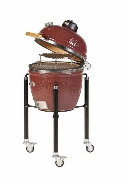 Kamado Monolith Junior Pro Series 2.0 Burdeos Con Pies 6 Kamado Monolith Junior Pro Series 2.0 Burdeos Con Pies - Imagen 6