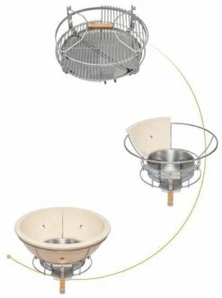 Kamado Monolith Le Chef Pro Series 2.0 Burdeos Con Pies 20 Kamado Monolith Le Chef Pro Series 2.0 Burdeos Con Pies -Weber Tienda de ventas Kamado Monolith LeCHEF Rojo 051A