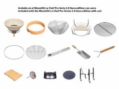 Kamado Monolith Le Chef Pro Series 2.0 Burdeos Con Pies 31 Kamado Monolith Le Chef Pro Series 2.0 Burdeos Con Pies -Weber Tienda de ventas Kamado Monolith LeCHEF Rojo 051J4