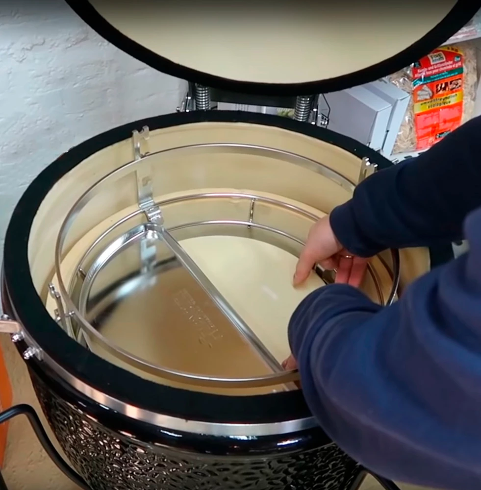 Kamado Monolith Le Chef Pro Series 2.0 Burdeos Sin Pies 12 Kamado Monolith Le Chef Pro Series 2.0 Burdeos Sin Pies - Imagen 12