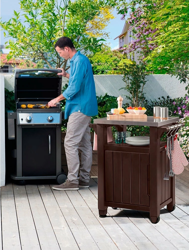 Keter Mueble Armario Pequeño Con Encimera Ideal Barbacoas 2 Keter Mueble Armario Pequeño Con Encimera Ideal Barbacoas - Imagen 2