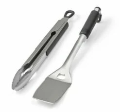 Set 2 Utensilios Inox. Barbacoas Grandhall