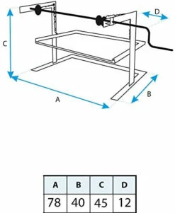 Soporte Elevador Con Escuadra Grande -Weber Tienda de ventas Soporte Elevador barbacoas Escuadra grande 71574 2