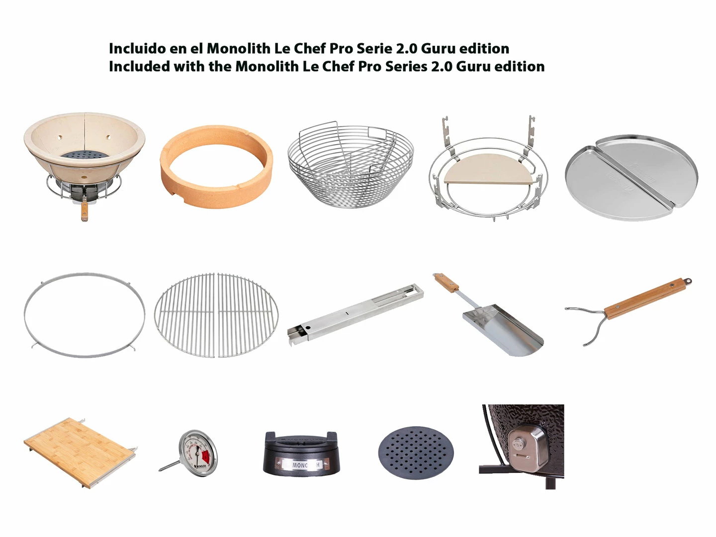 Kamado Monolith Le Chef Pro Series 2.0 Guru Edition 16 Kamado Monolith Le Chef Pro Series 2.0 Guru Edition - Imagen 16