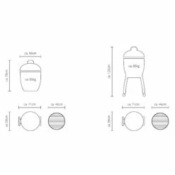 Kamado Monolith Classic Pro Series 2.0 Guru Edition Con Carro -Weber Tienda de ventas barbacoa kamado carbon monolith classic pro serie 2 0 GURU con carro y mesas 17