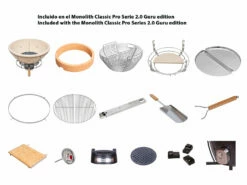 Kamado Monolith Classic Pro Serie 2.0 Guru Edition 29 Kamado Monolith Classic Pro Serie 2.0 Guru Edition -Weber Tienda de ventas barbacoa kamado carbon monolith classic pro serie 2 0 GURU sin carro 14