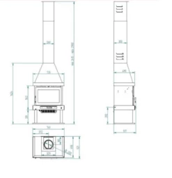 Chimenea Frontal De Leña C-300 -Weber Tienda de ventas chimenea frontal de lena c 300 3
