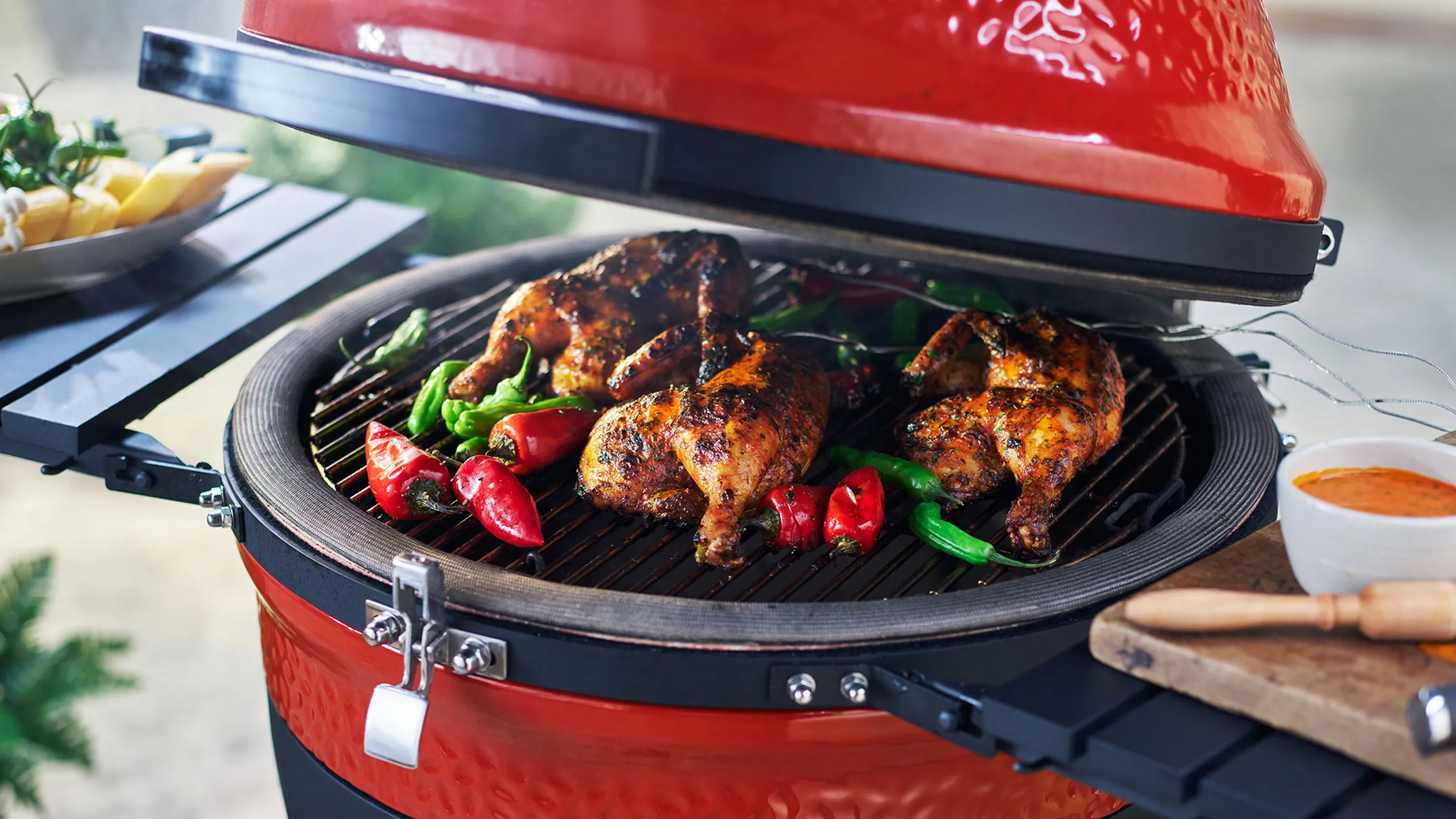 Weber Tienda de ventas -Weber Tienda de ventas BestKamadoJoe StainlessSteelFishVeggie RedSnapper Hero 834 V1 Badge final 1